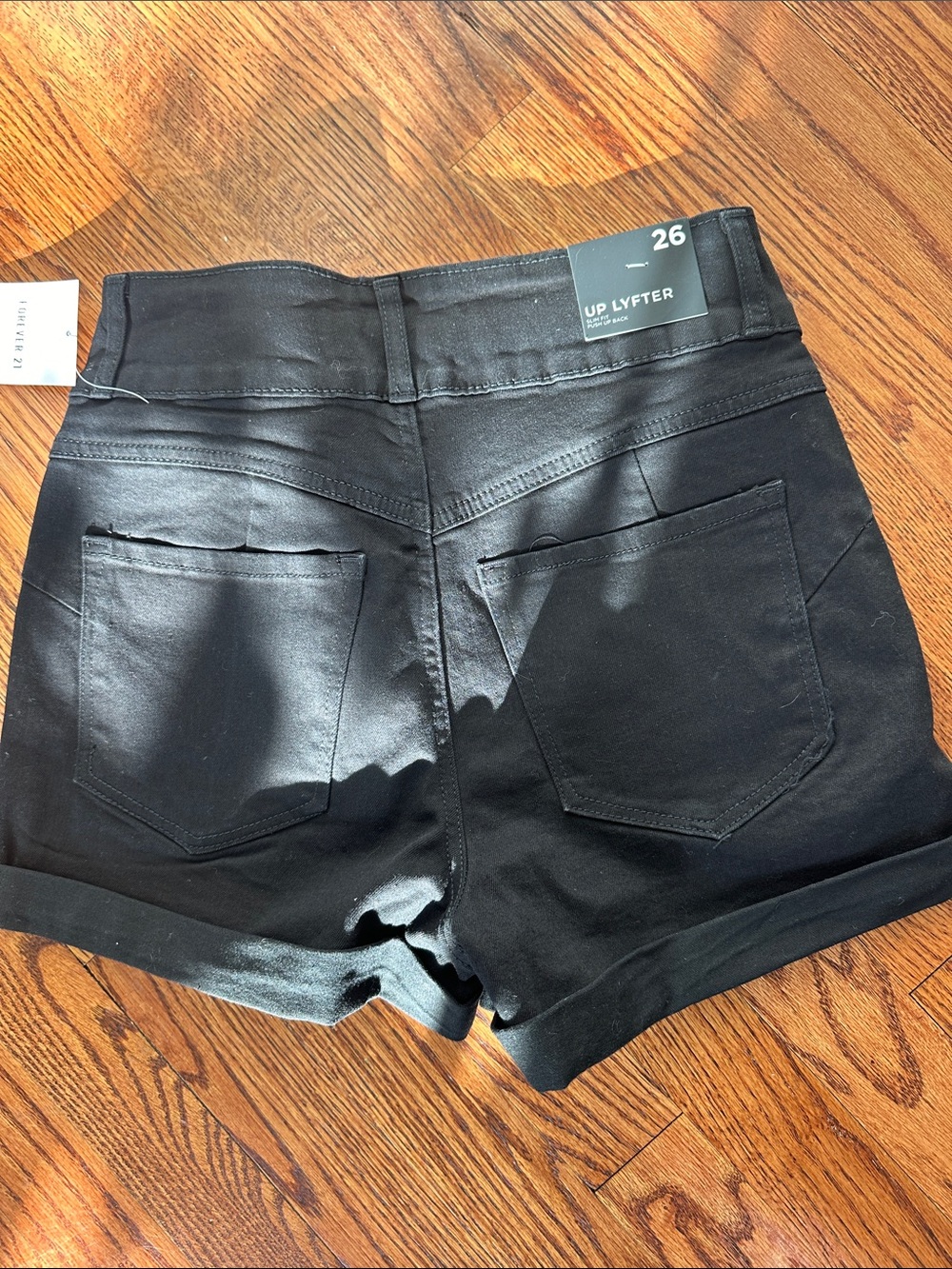 Forever 21 Black up lift High-Rise Jean Shorts - Picture 8 of 10